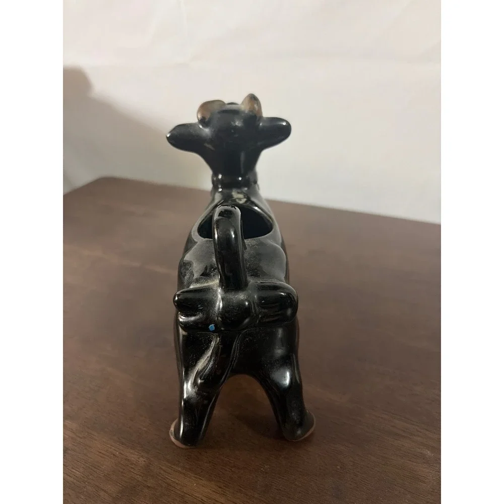 Unbranded Redware Cow Creamer Pitcher EmVintage Ceramic Farmhouse Cottagecore